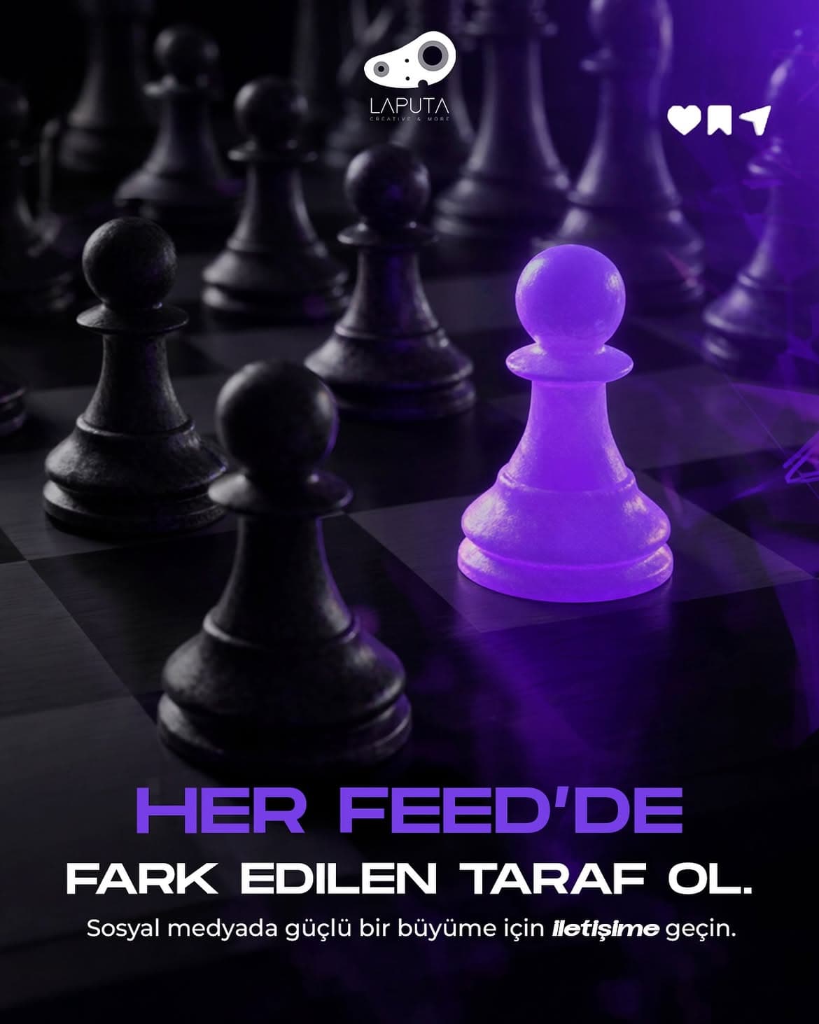 Her Feed'de Fark Edilen Taraf Ol: Laputa Creative sosyal medya kampanyası çalışması